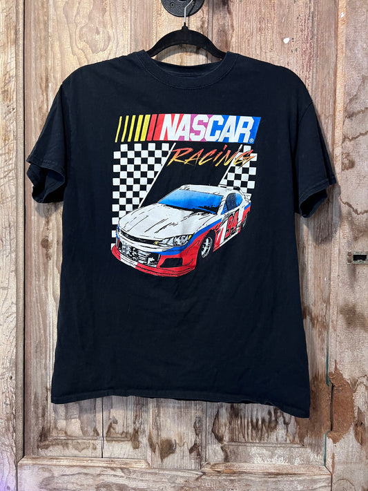 Y2K BLK Nascar Graphic T-shirt (Modern)