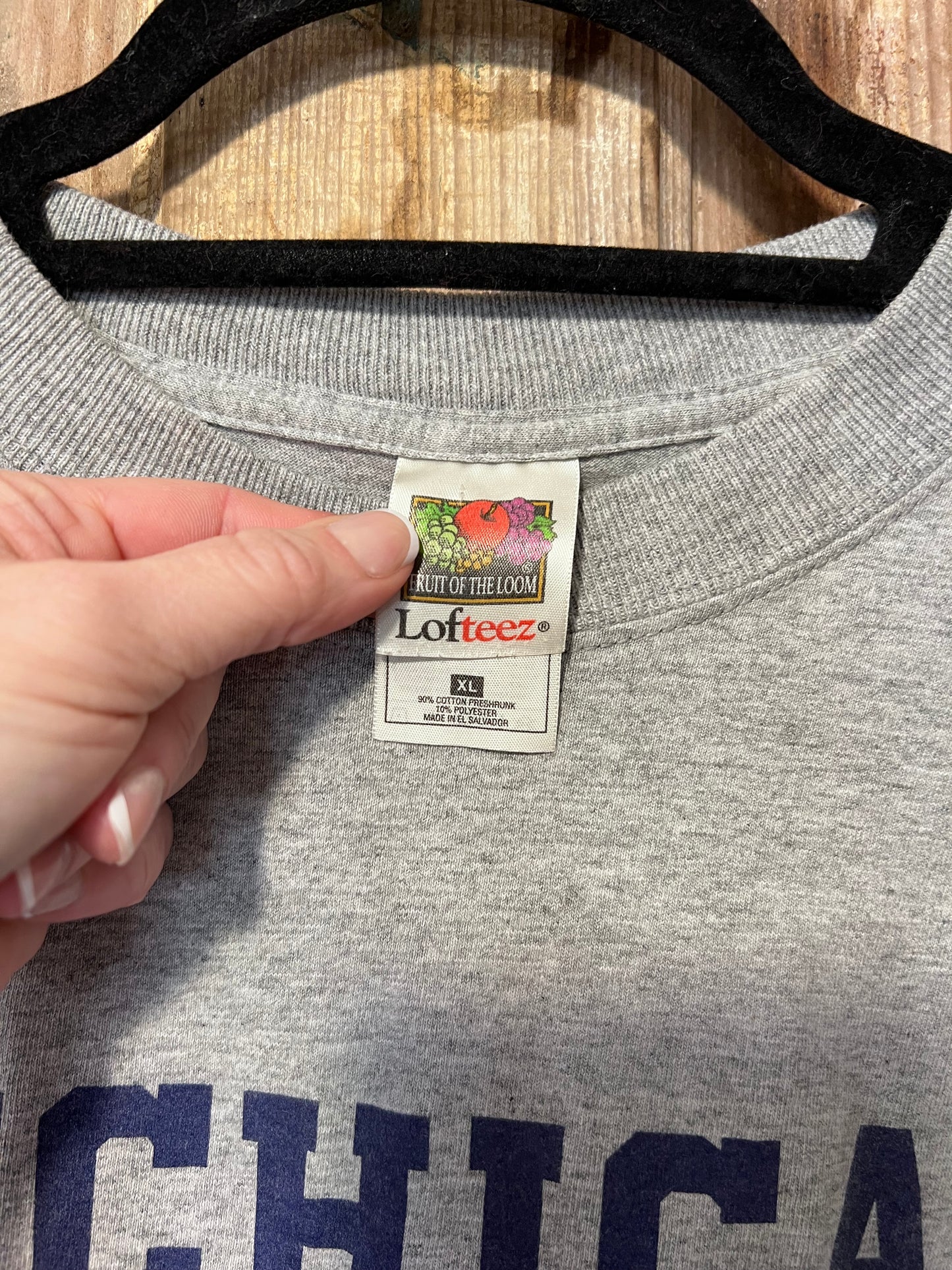 90's/Y2K Grey "Michigan Dad" Graphic T-shirt