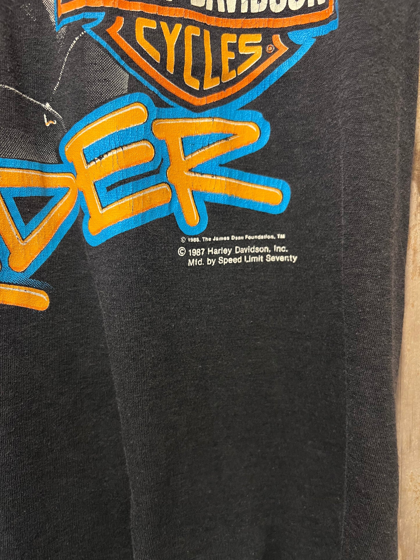 1987 James Dean Harley Davidson T-Shirt