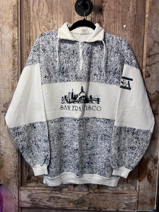 80's/90's San Fransisco Quarter Zip Sweatshirt