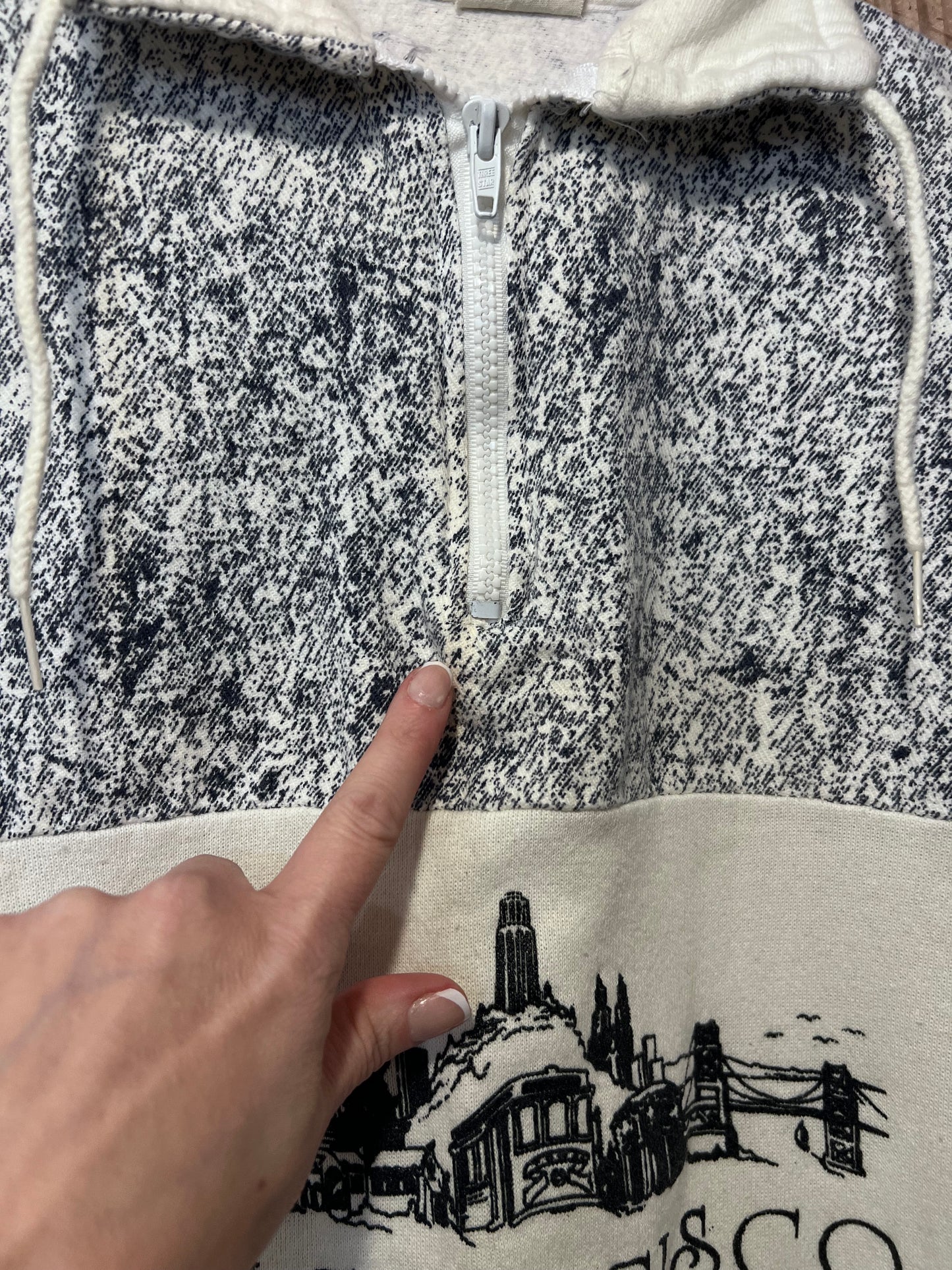 80's/90's San Fransisco Quarter Zip Sweatshirt