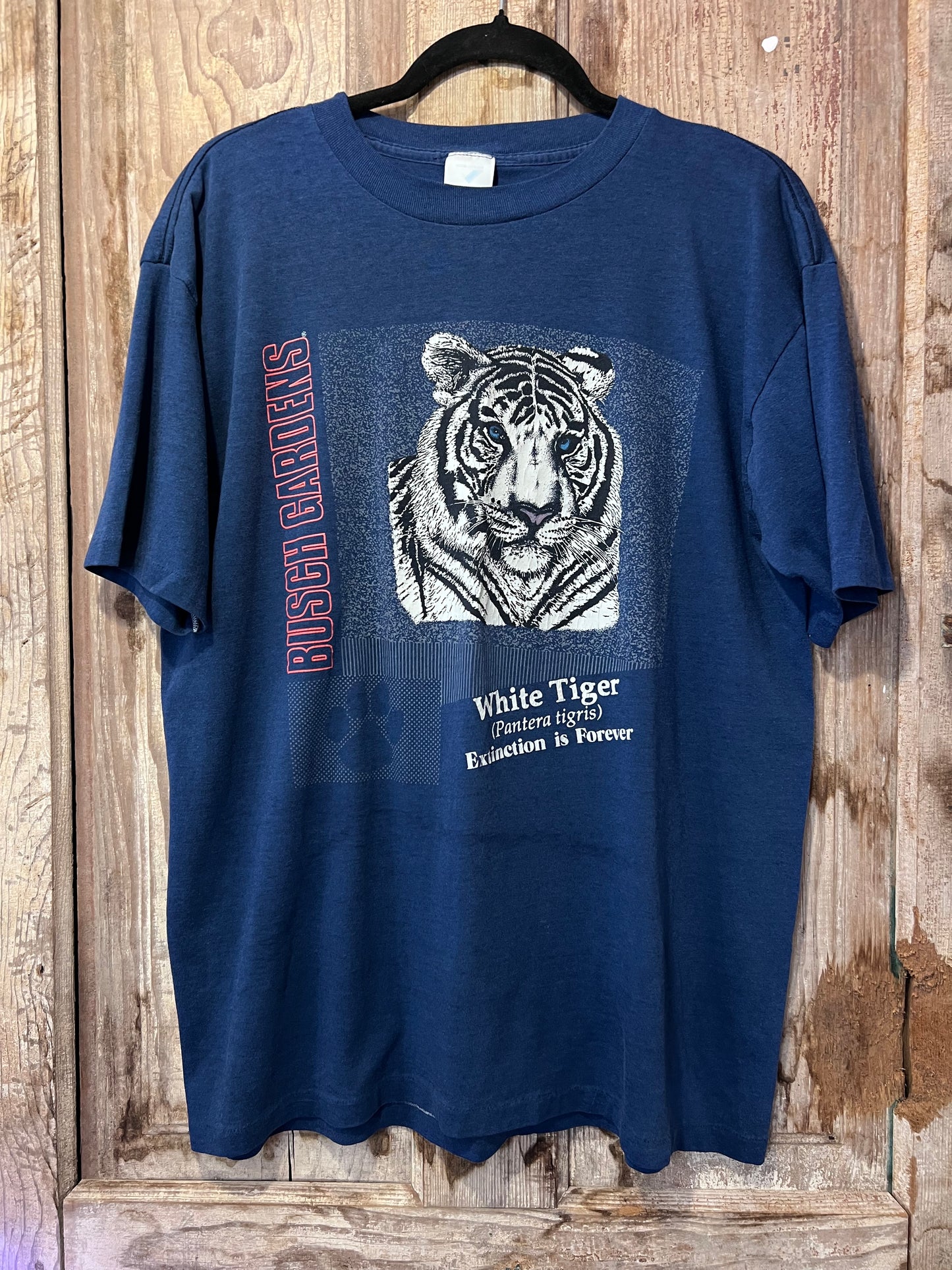 90's Busch Gardens White Tiger Graphic T-Shirt