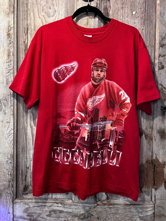 1996 Detroit Red Wings Player Graphic T-Shirt