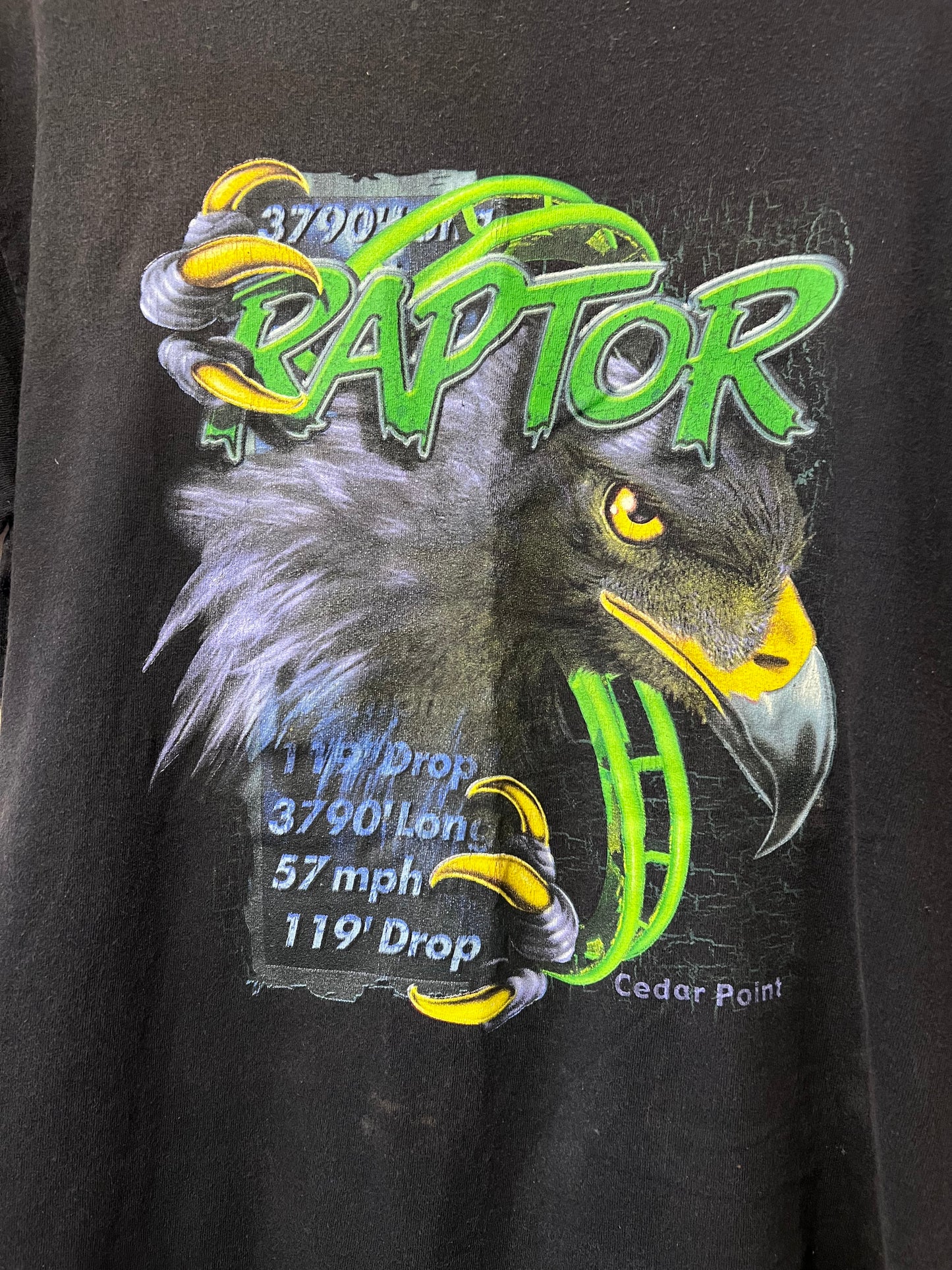 90's/Y2K Cedar Point Raptor T-Shirt