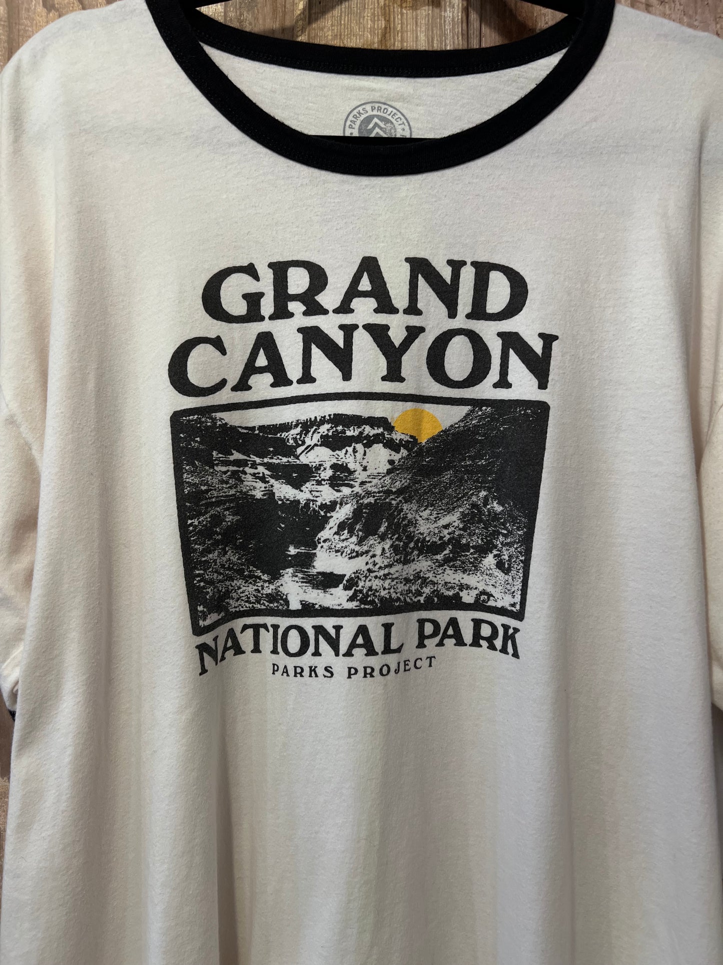 Grand Canyon White/BLK Ringer T-Shirt (Modern)