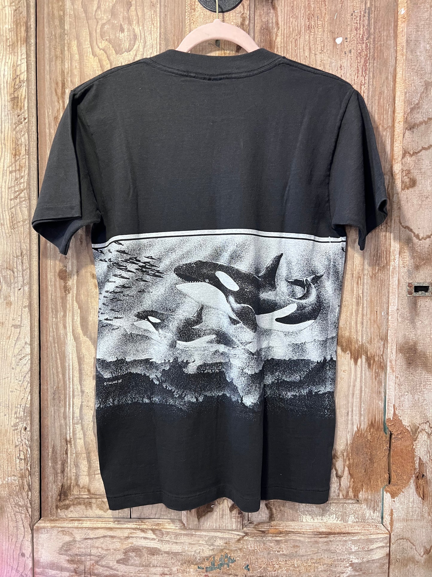 1988 RARE Sea World Wrap Around Graphic T-Shirt
