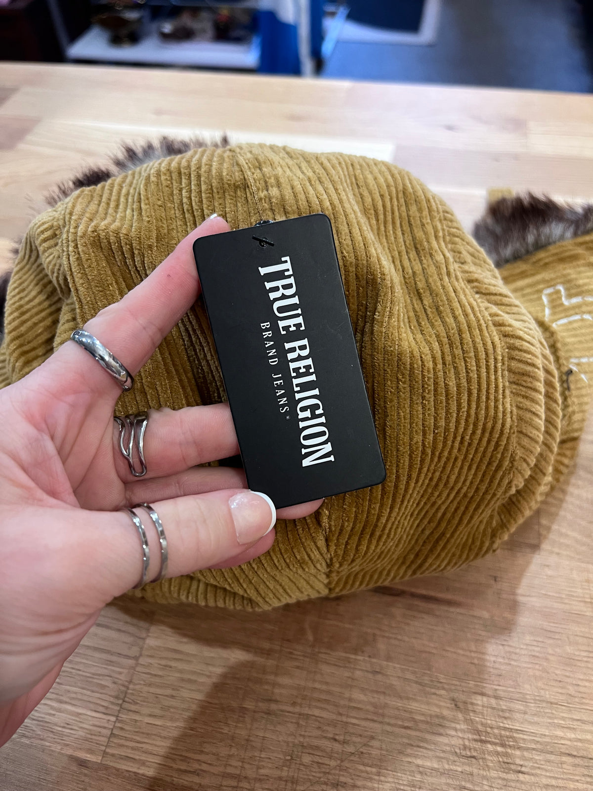 True Religion Fur Lined Winter Hat
