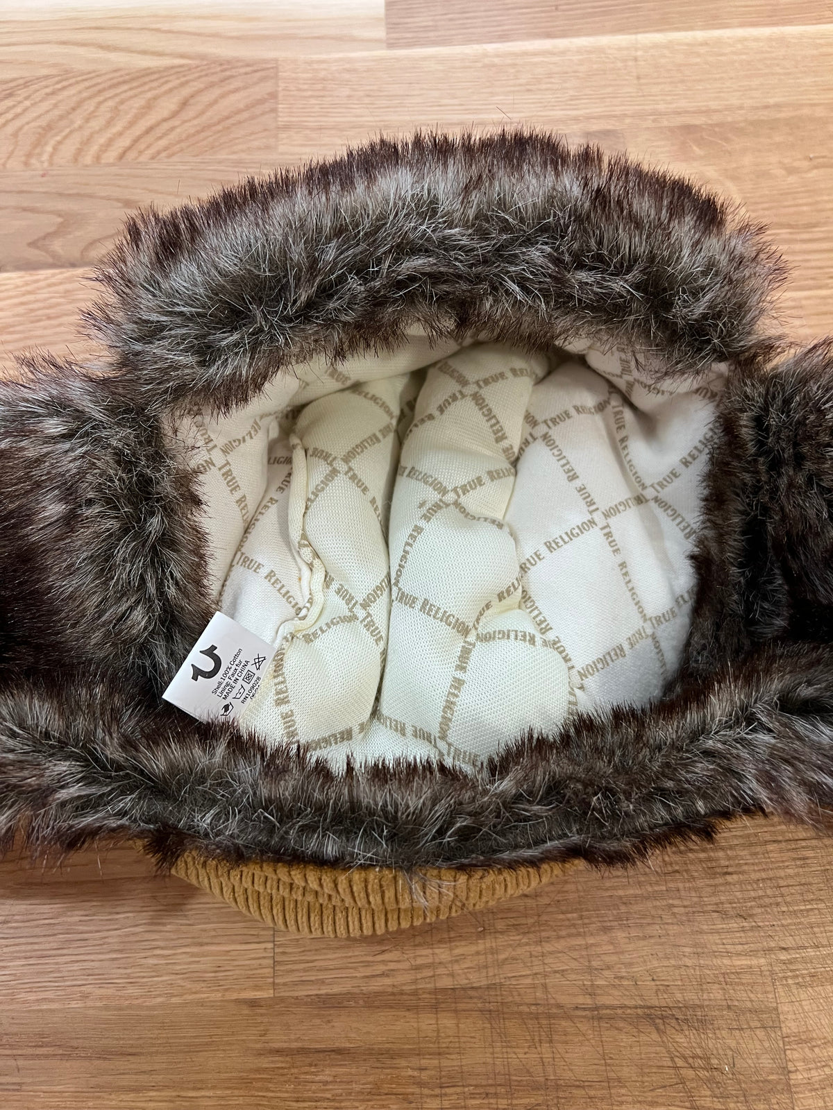 True Religion Fur Lined Winter Hat