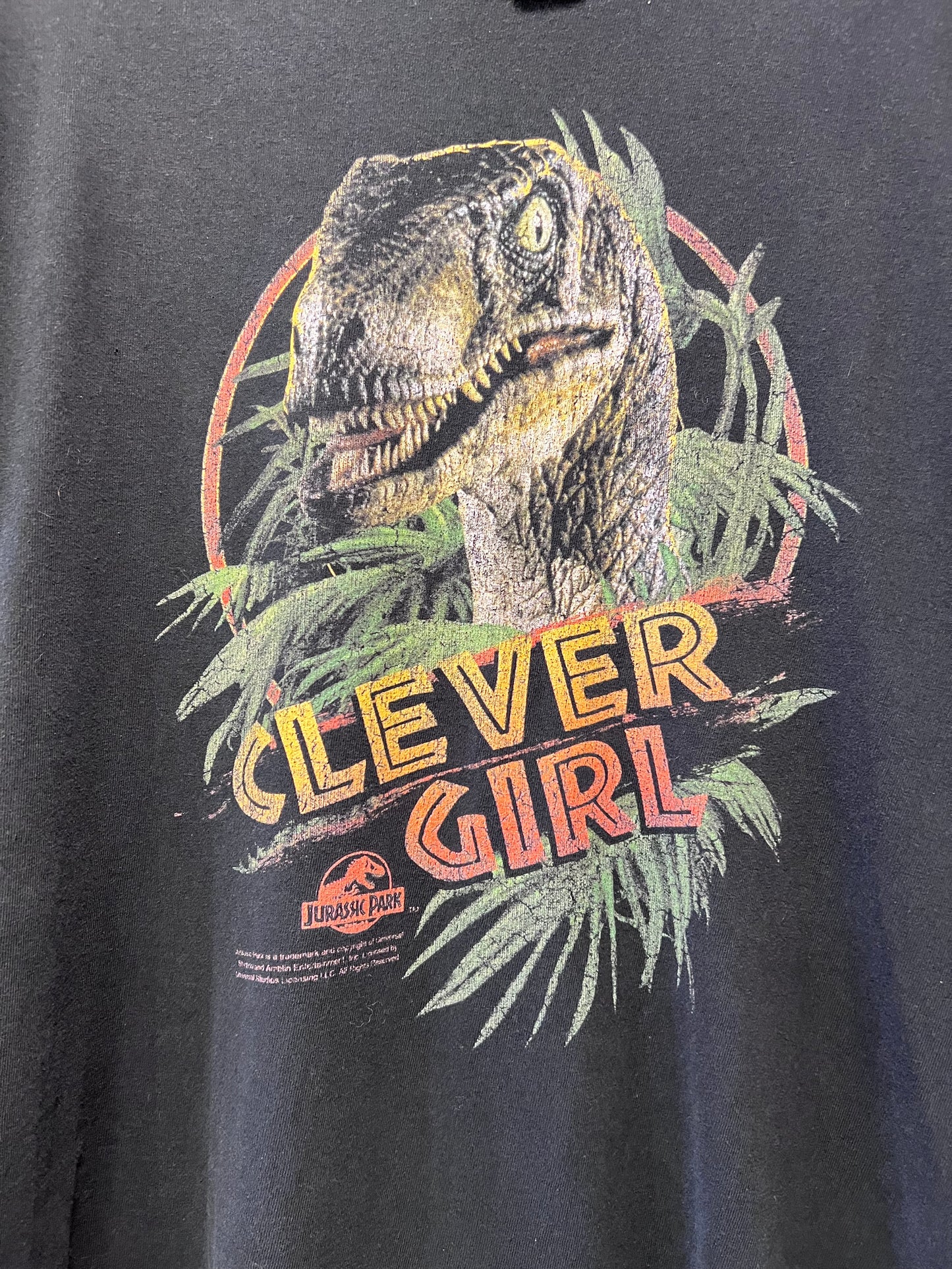 90's Jurassic Park "Clever Girl" Graphic T-Shirt