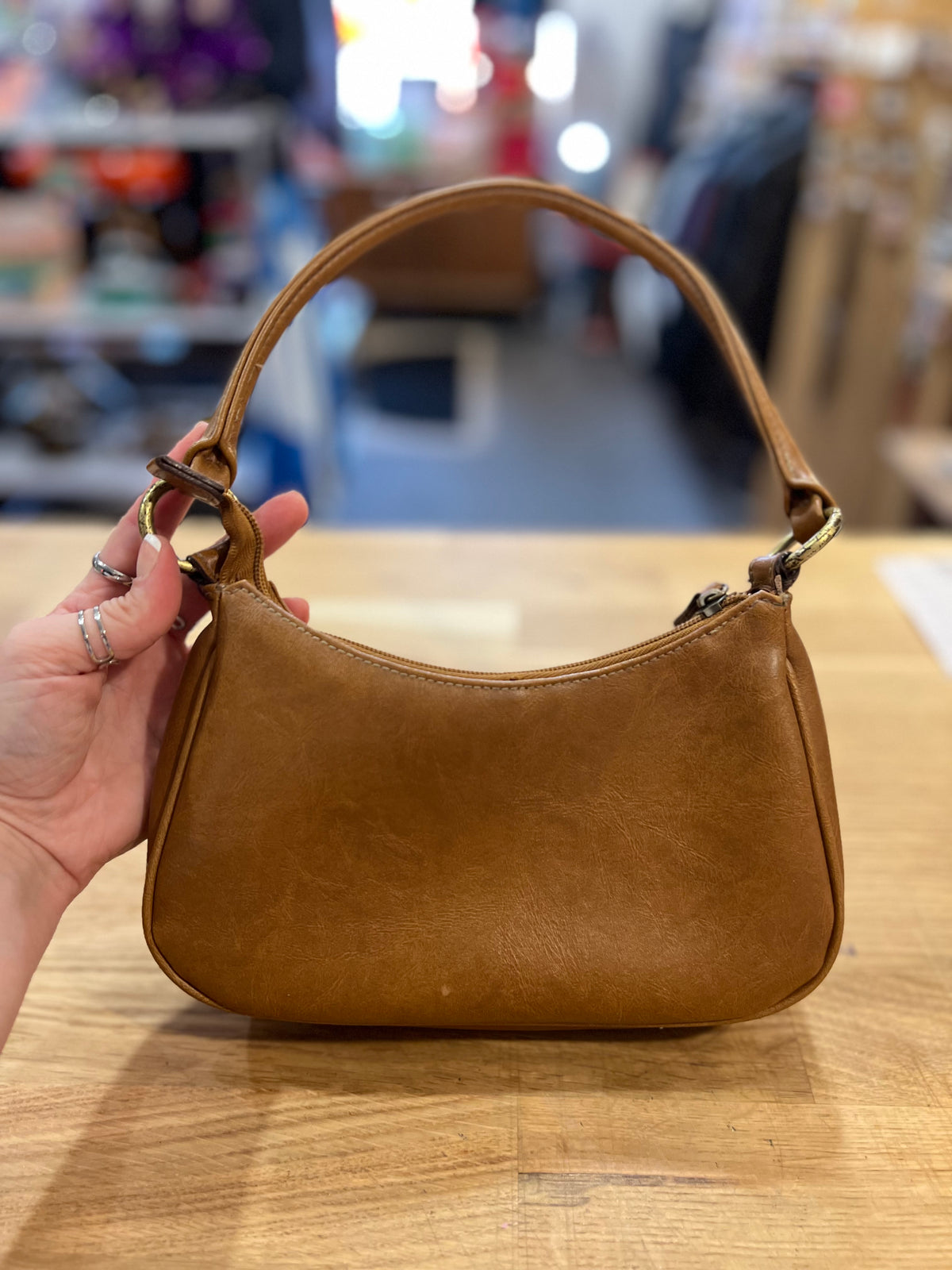 Y2K Brown Flower Handbag
