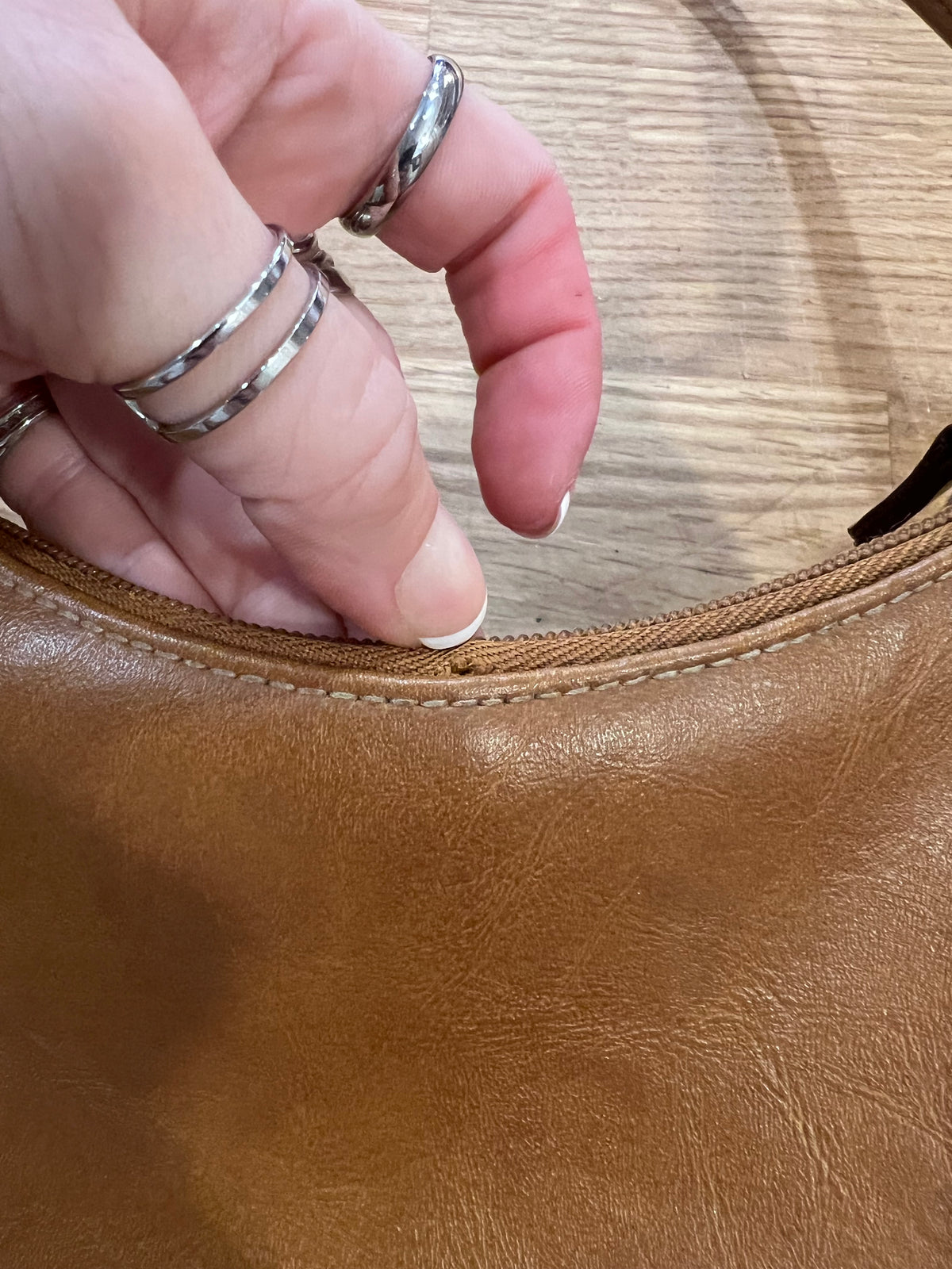 Y2K Brown Flower Handbag