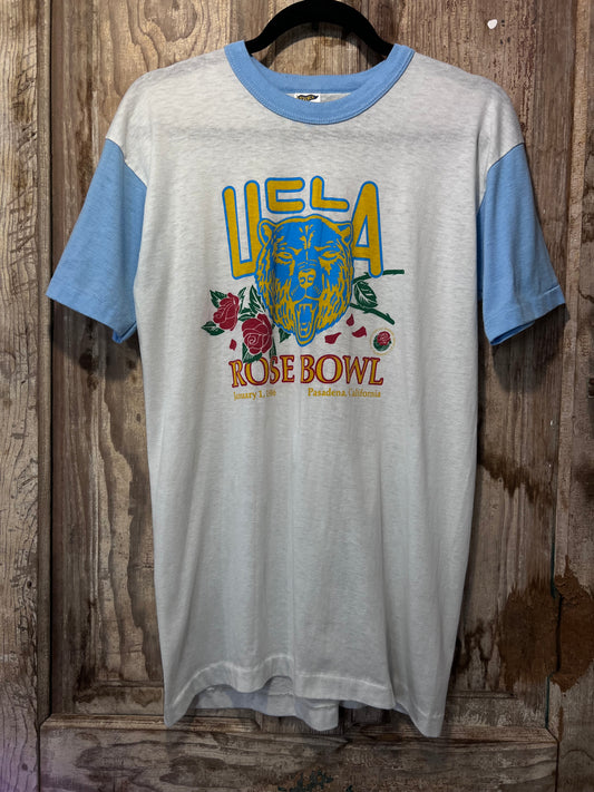 1986 UCLA Rose Bowl Ringer Style Graphic T-Shirt