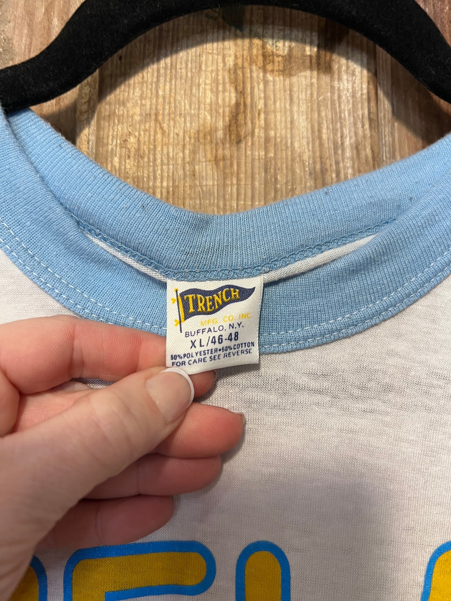 1986 UCLA Rose Bowl Ringer Style Graphic T-Shirt