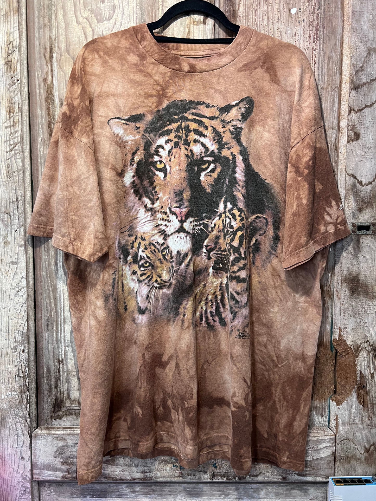 1998 The Mountain John Ball Zoo Tie Dye Tiger Graphic T-Shirt