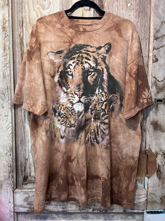 1998 The Mountain John Ball Zoo Tie Dye Tiger Graphic T-Shirt