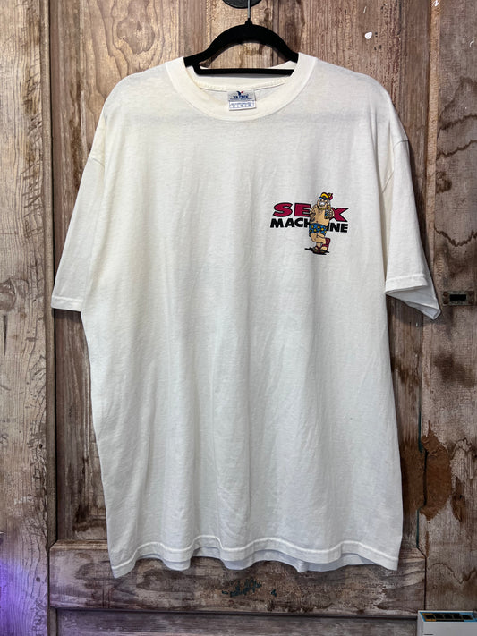 90's Mexico Funny "Sex Machine" Graphic T-Shirt