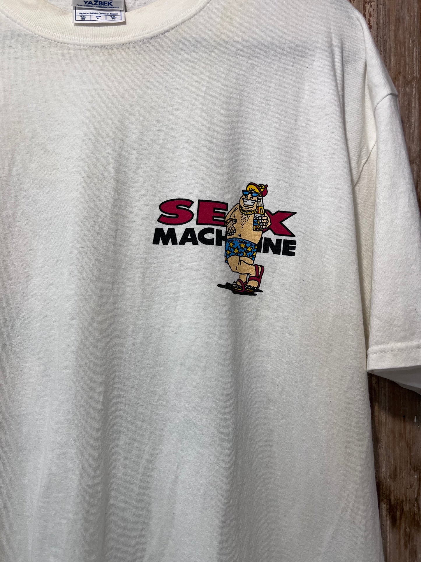 90's Mexico Funny "Sex Machine" Graphic T-Shirt