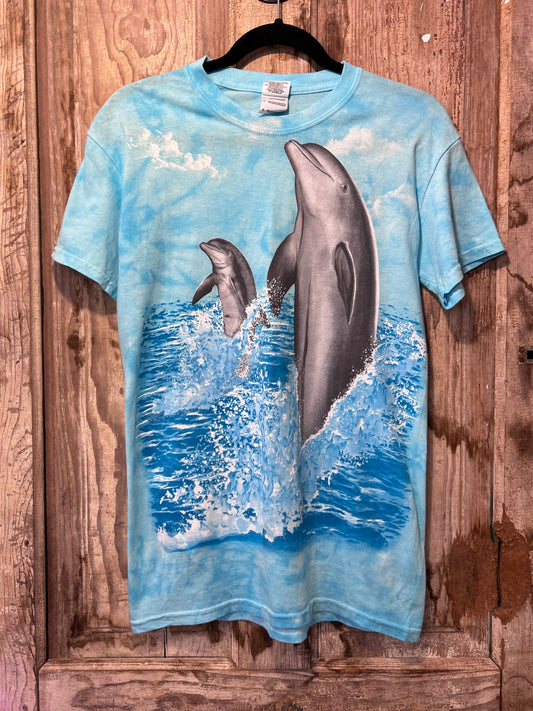 90's/Y2K Tie Dye Dolphin T-shirt