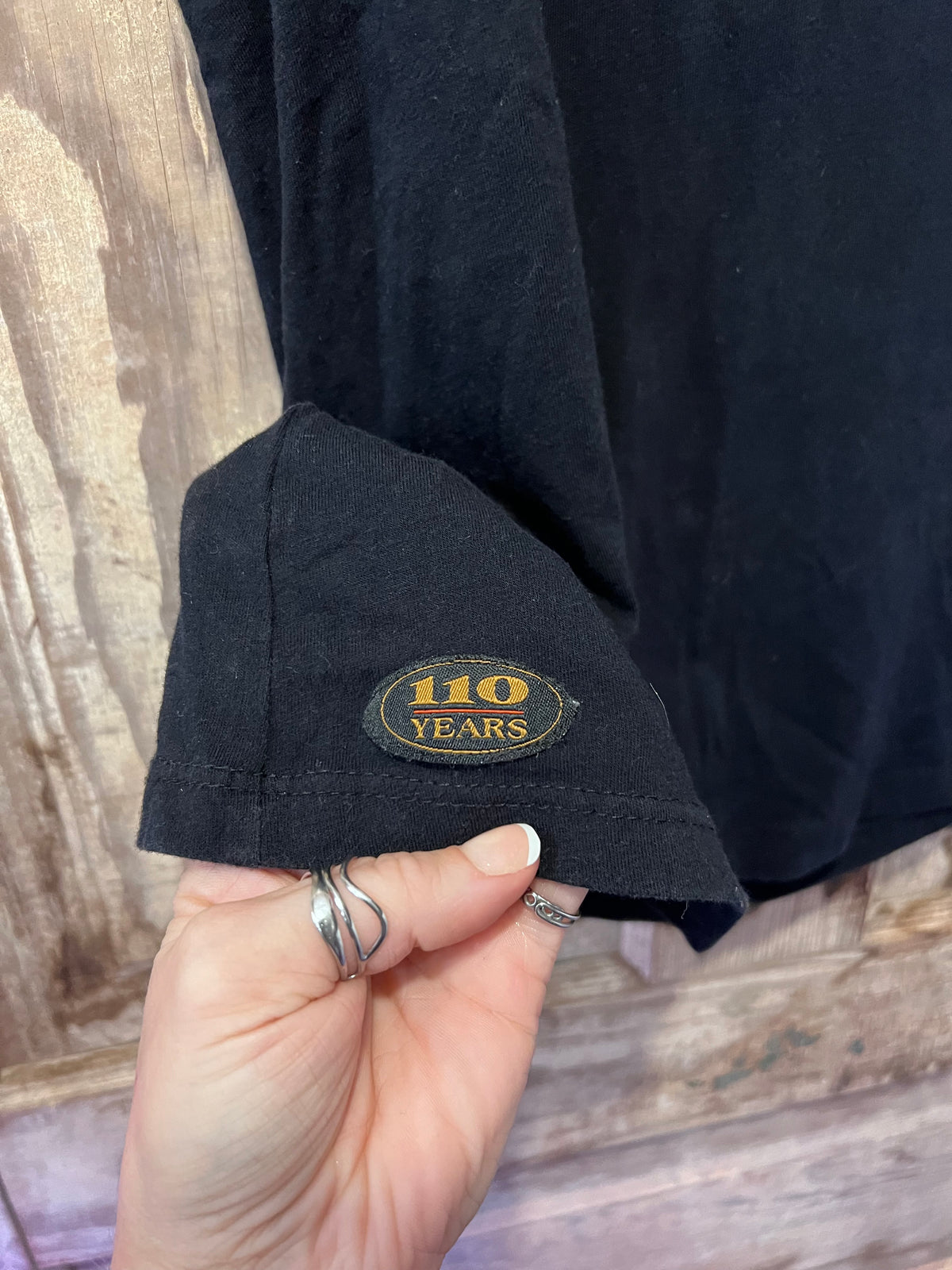 Y2K Harley Davidson 110 Anniversary Ringer Shirt