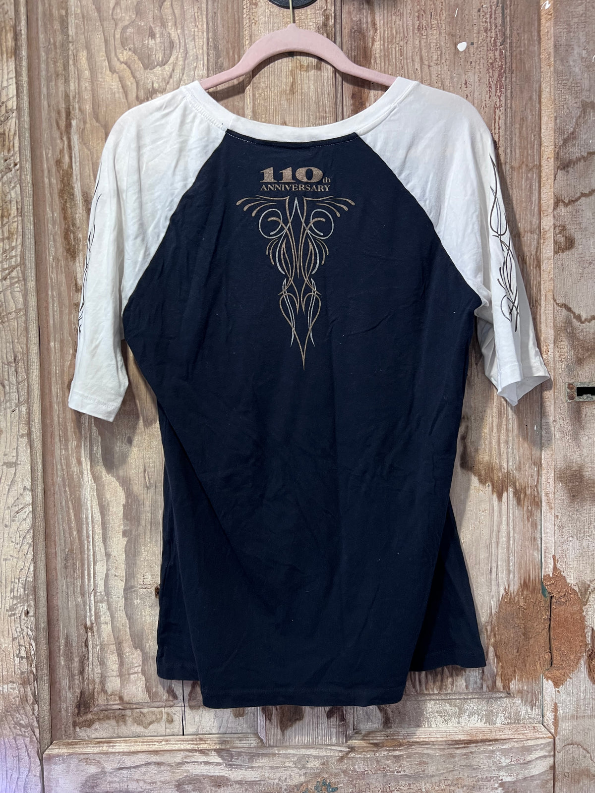 Y2K Harley Davidson 110 Anniversary Ringer Shirt