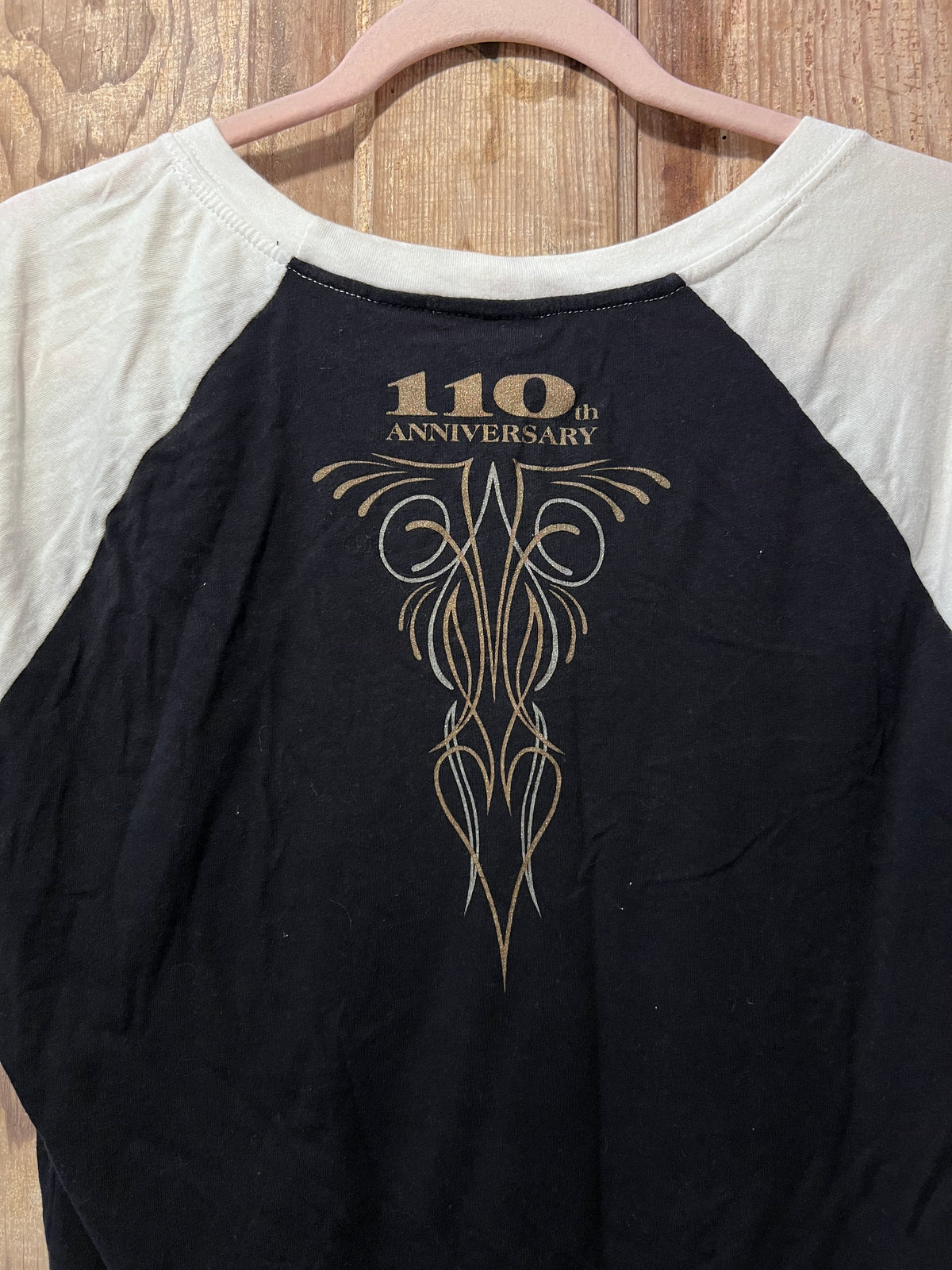 Y2K Harley Davidson 110 Anniversary Ringer Shirt
