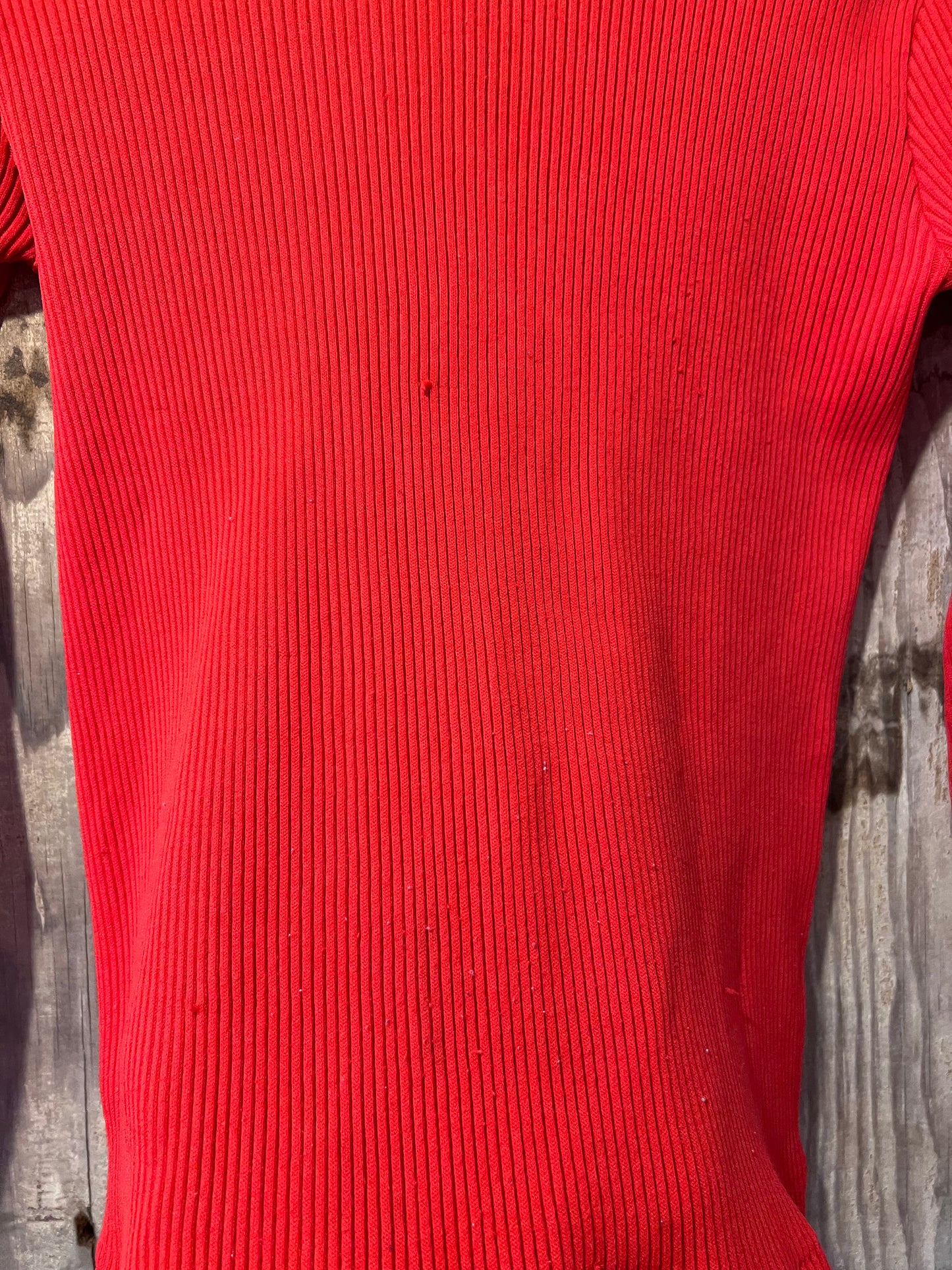 70’s "Rorange" Ribbed Zip-Up Turtleneck