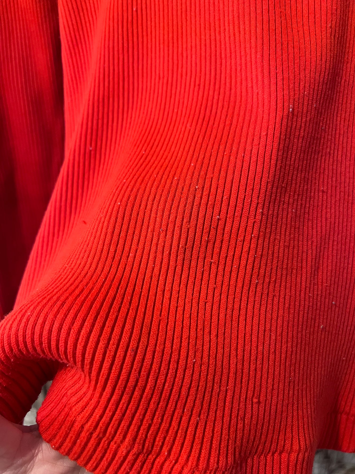 70’s "Rorange" Ribbed Zip-Up Turtleneck