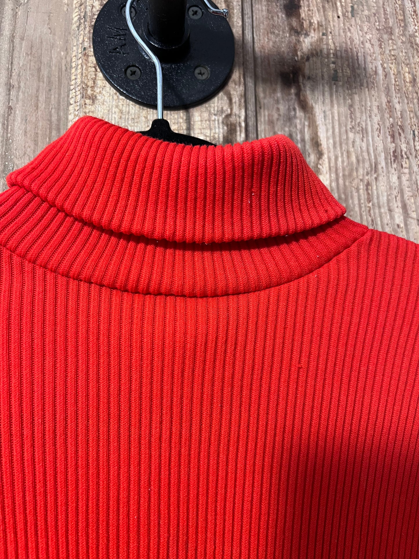 70’s "Rorange" Ribbed Zip-Up Turtleneck