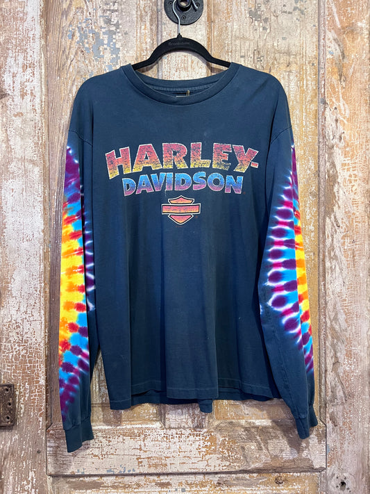 1998 Harley Davidson Tie Dye Long Sleeve Shirt
