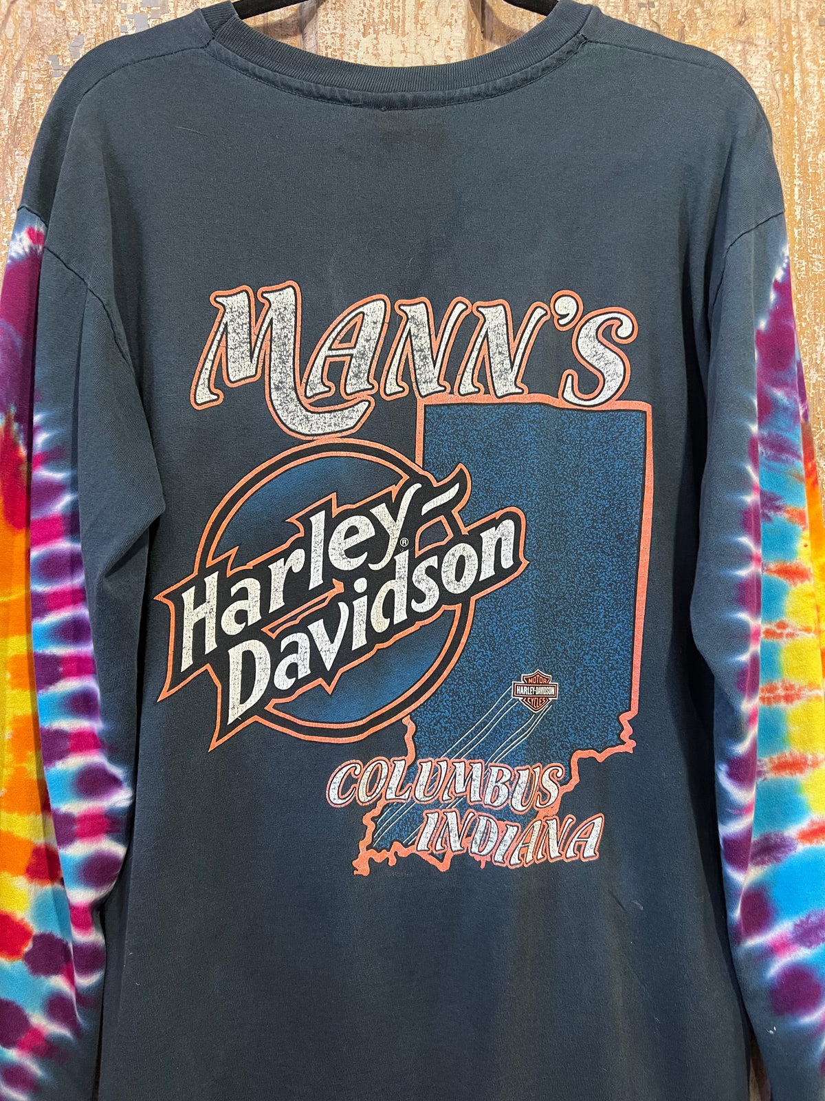 1998 Harley Davidson Tie Dye Long Sleeve Shirt