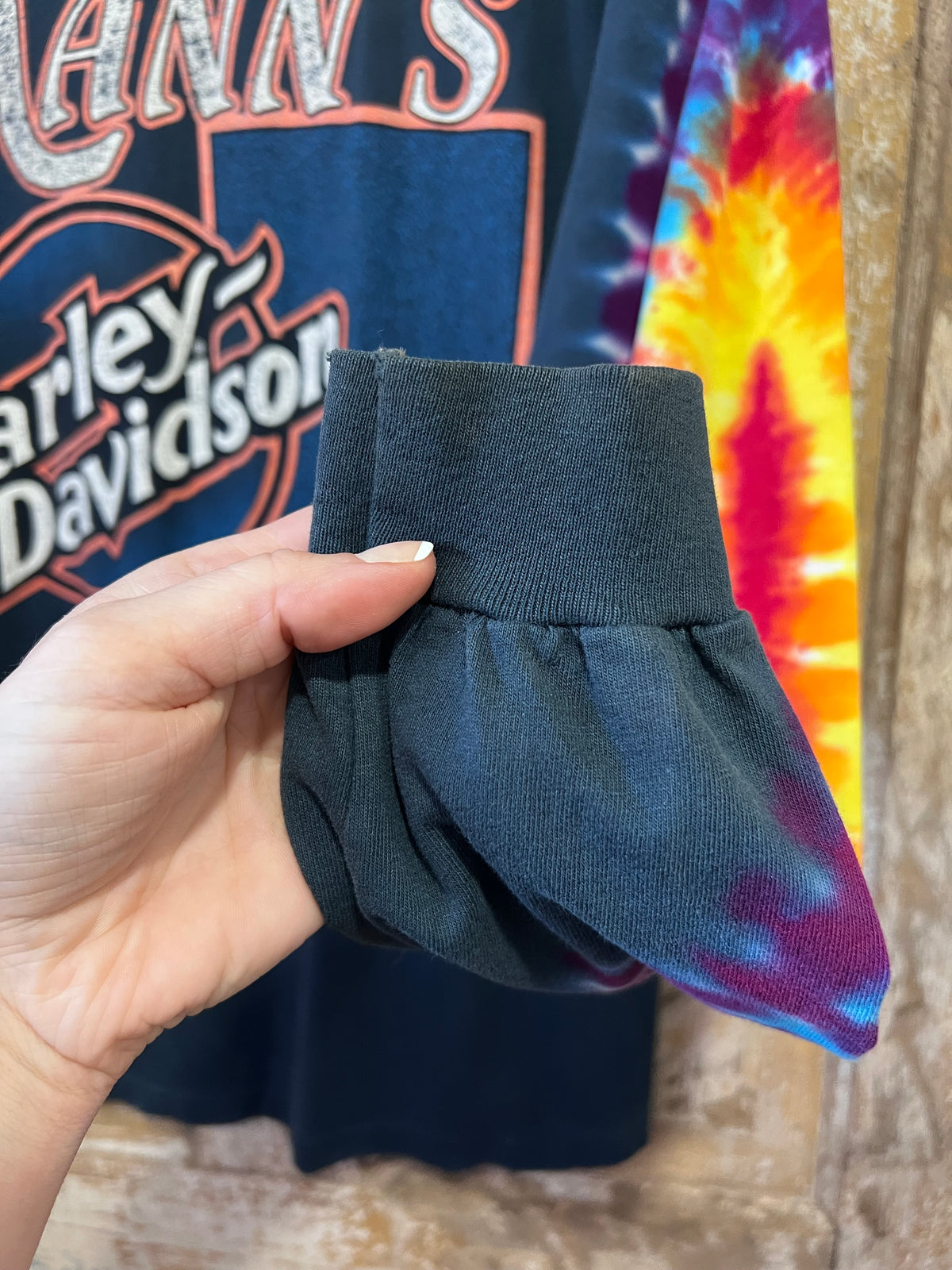 1998 Harley Davidson Tie Dye Long Sleeve Shirt