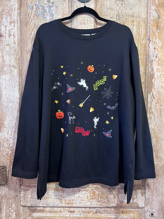 90’s Embroidered Halloween Crewneck