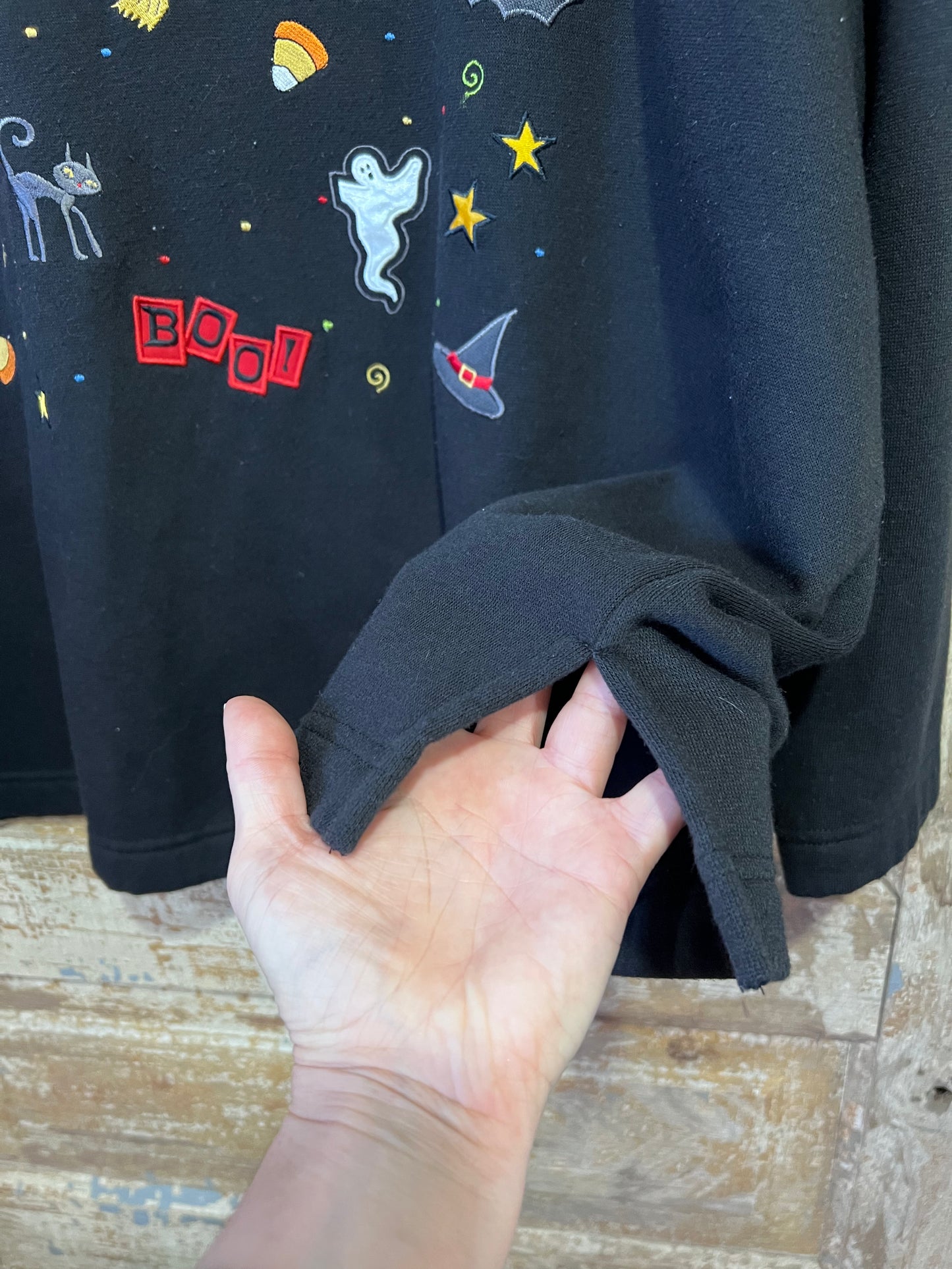 90’s Embroidered Halloween Crewneck