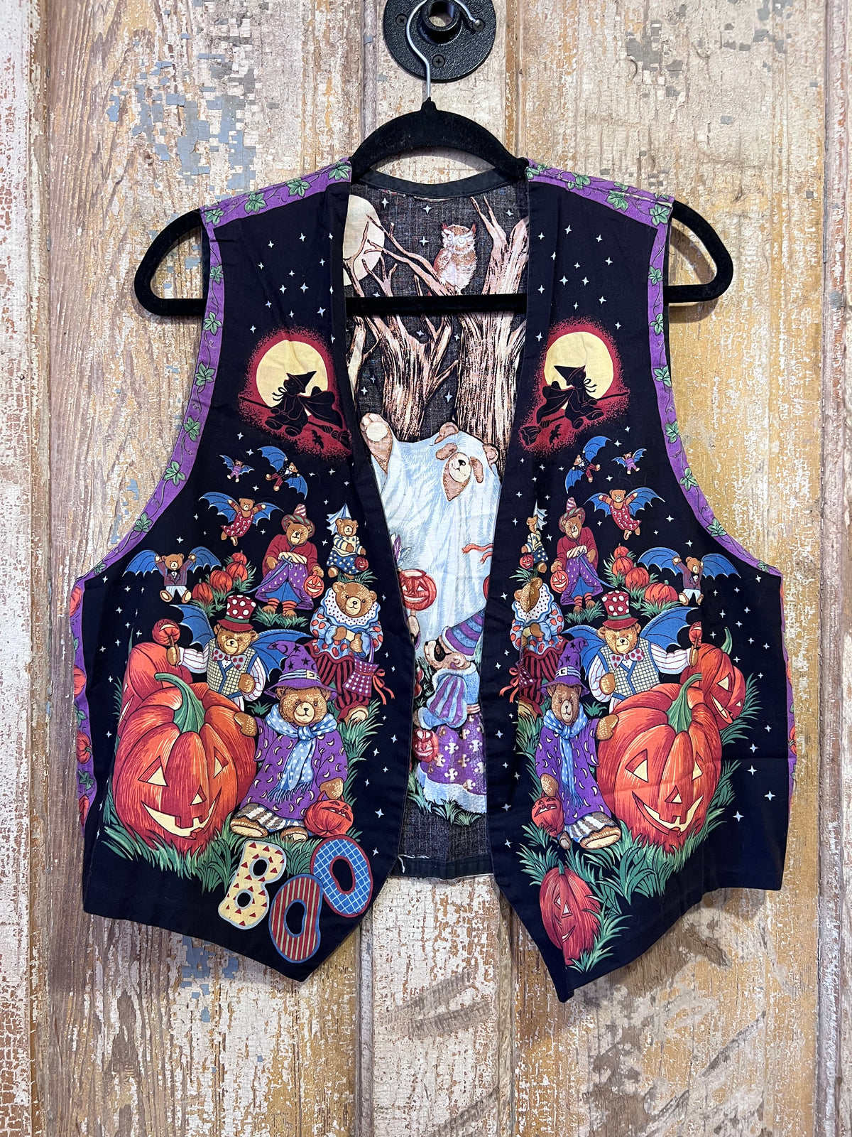 90's Handmade Halloween Bear Vest