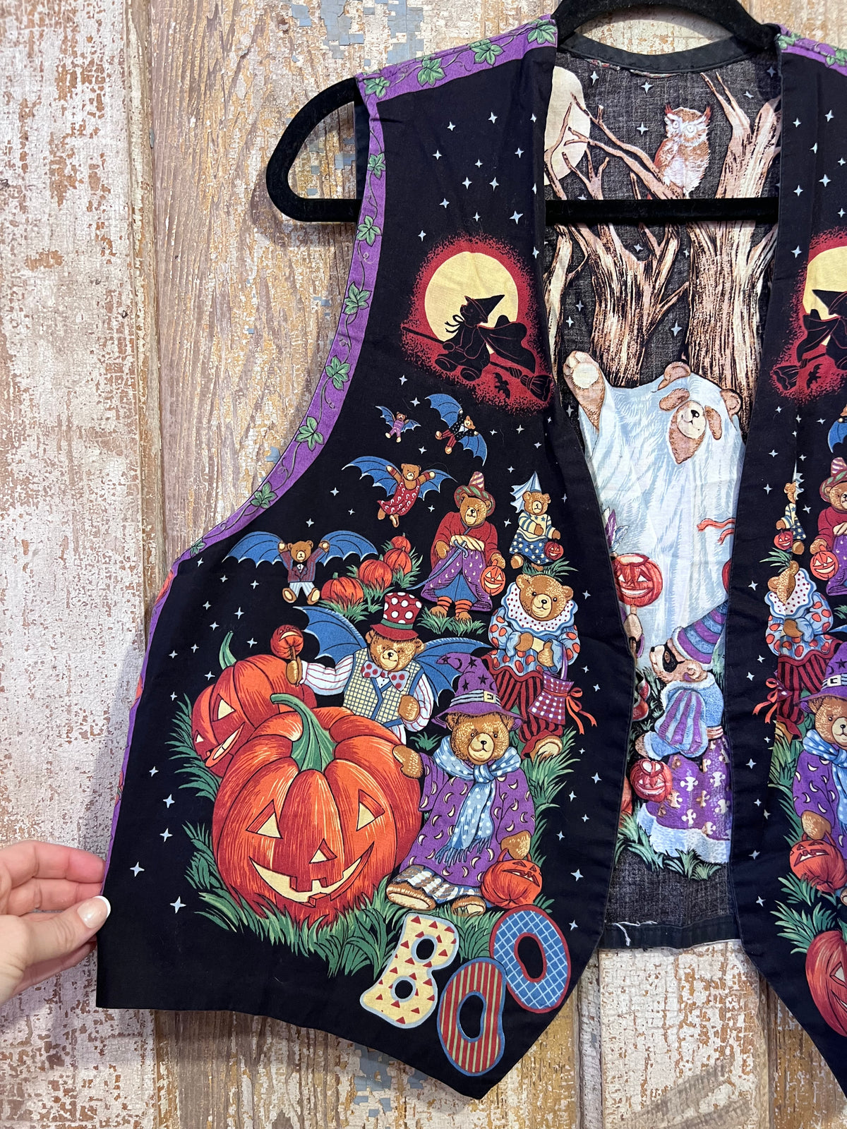 90's Handmade Halloween Bear Vest