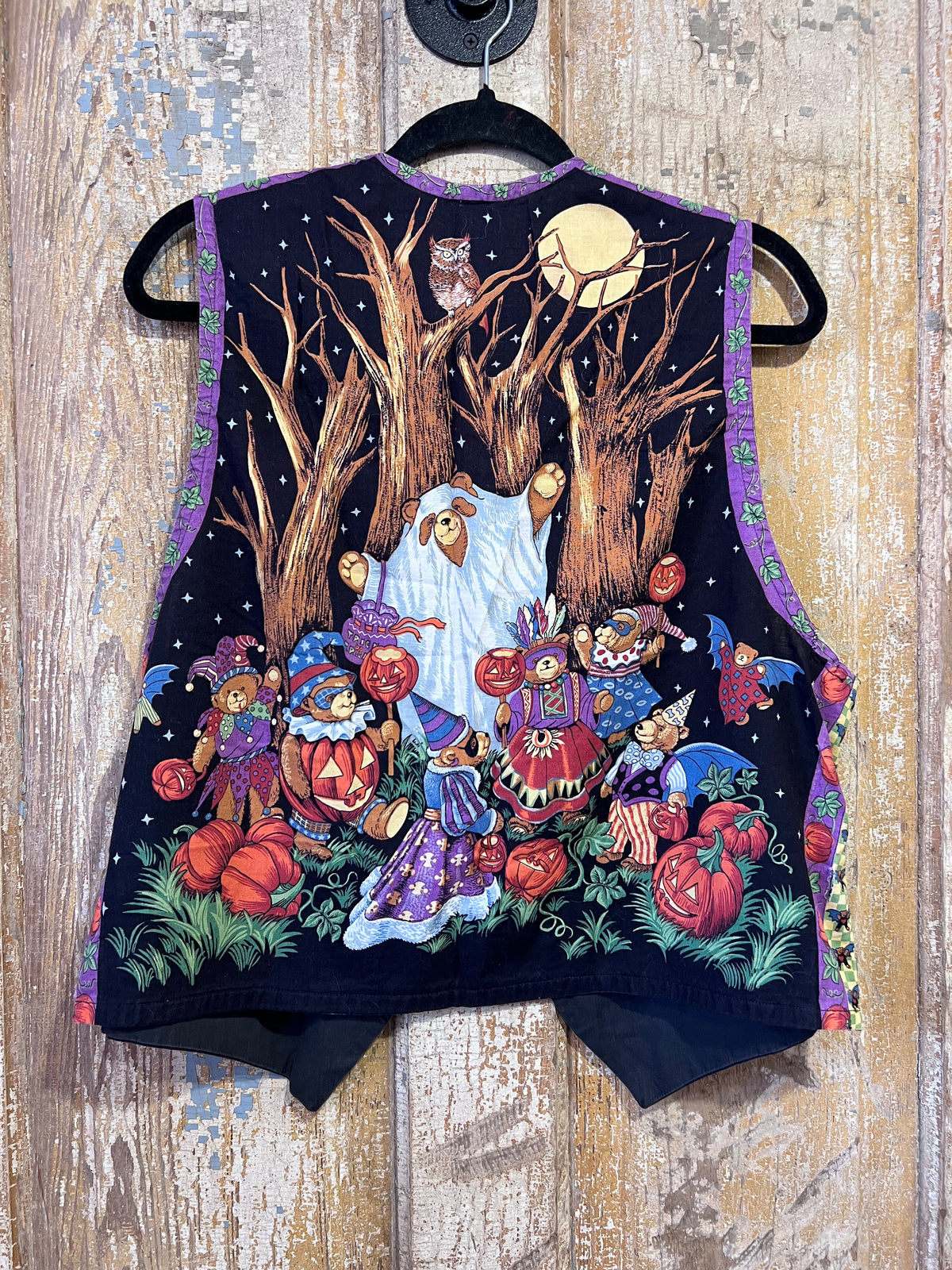 90's Handmade Halloween Bear Vest