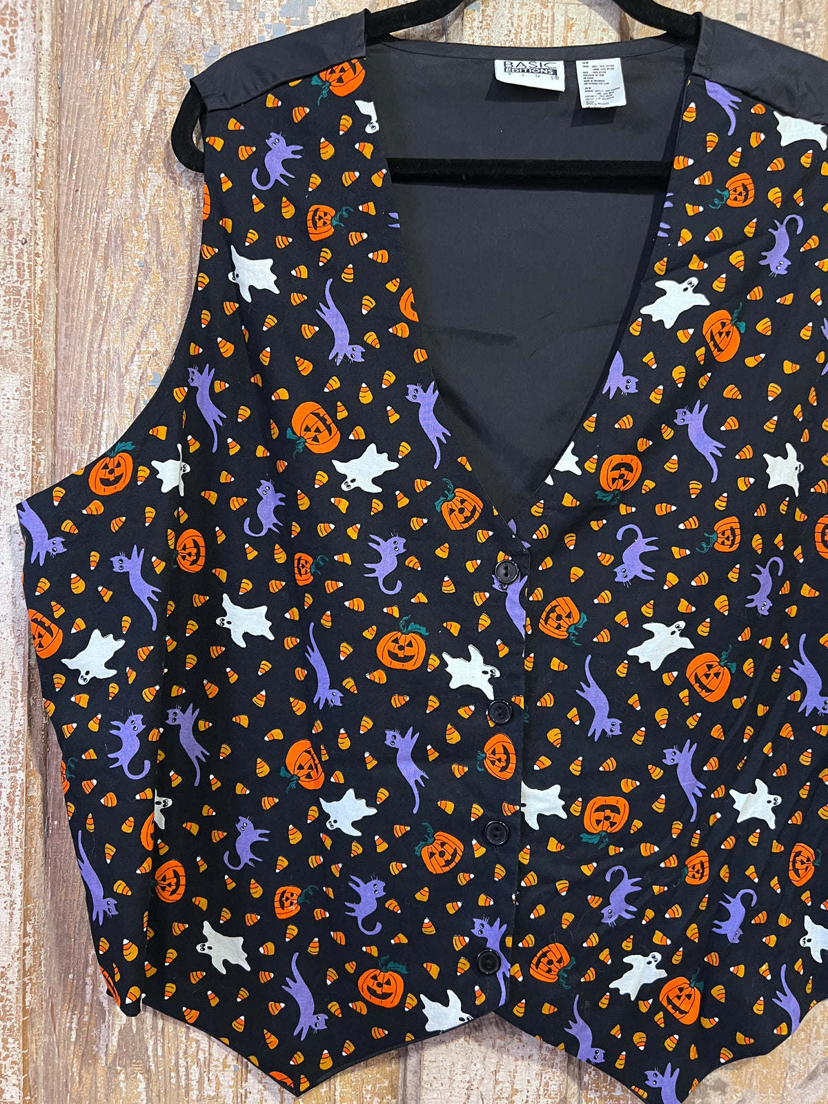 90's Halloween Button Up Vest