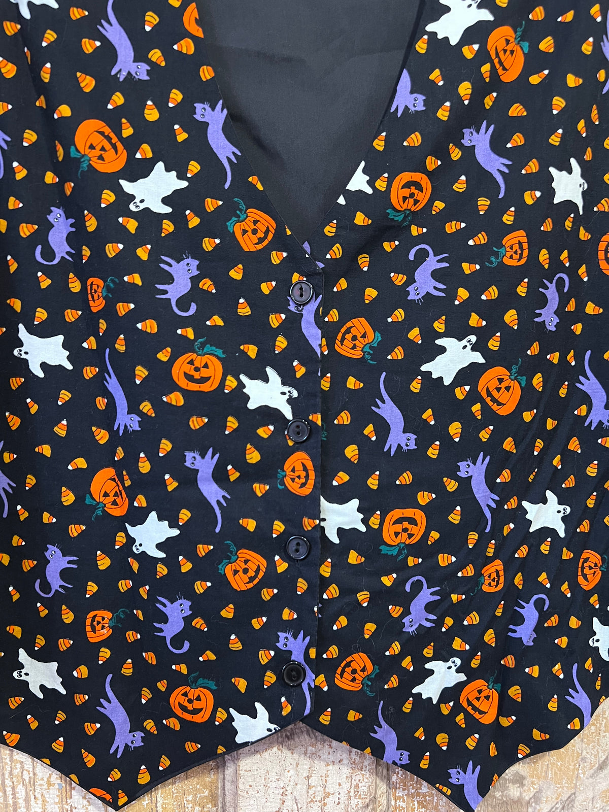 90's Halloween Button Up Vest
