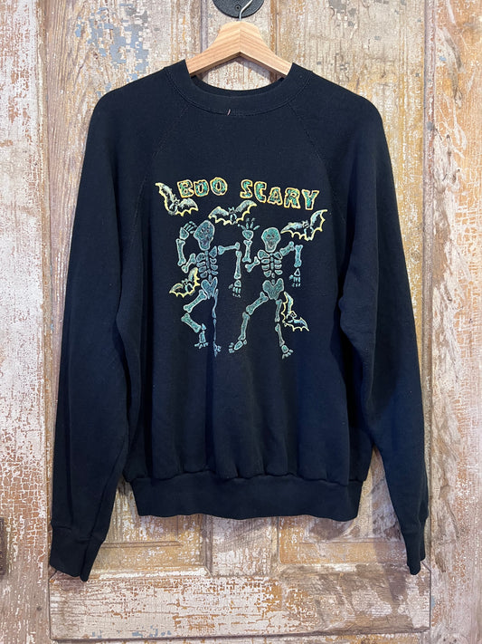80's/90's Spooky Skeleton Crewneck