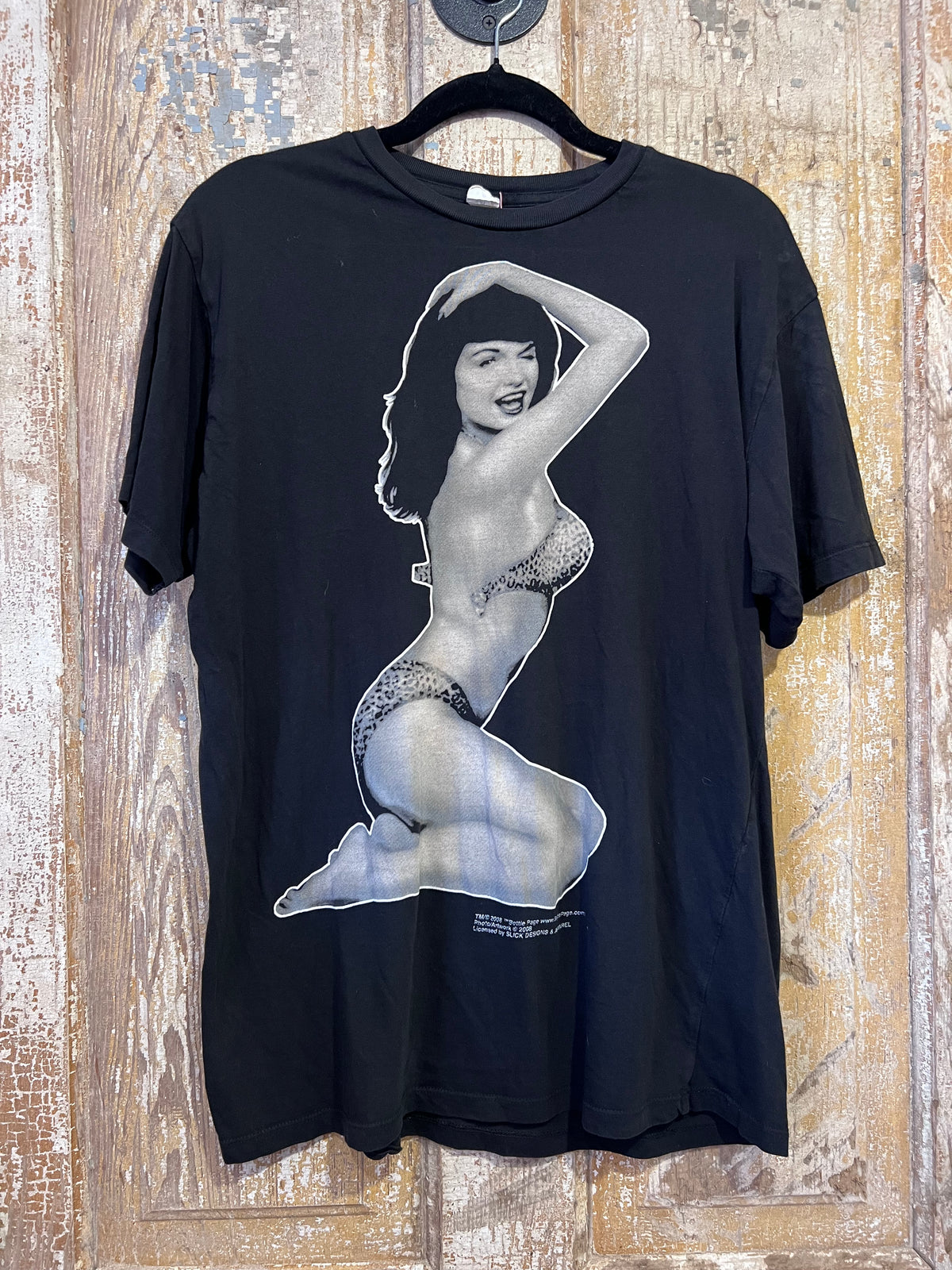 2008 Bettie Page Pin Up Girl T-Shirt RARE!