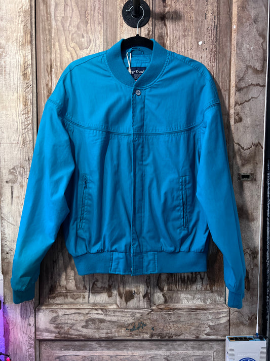 80's/90's Par Four Turquoise Zip Up Jacket