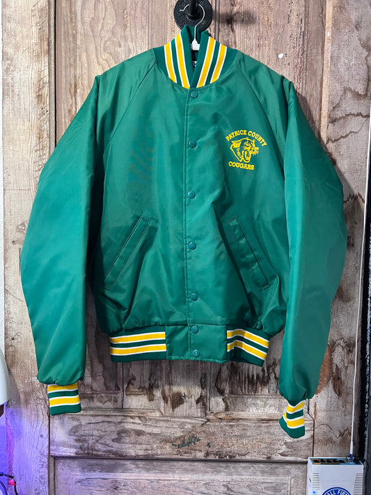 70's Patrick County Cougars Puffer Varsity Jacket