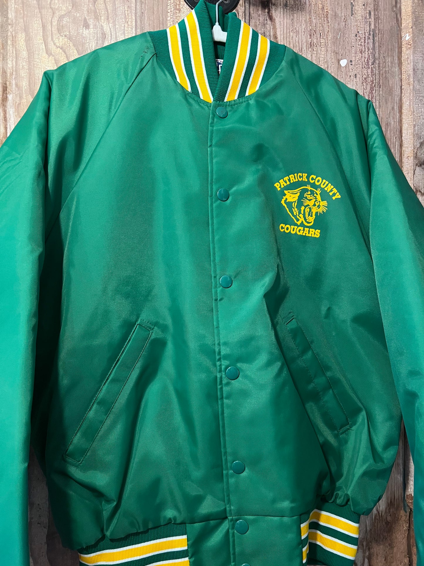 70's Patrick County Cougars Puffer Varsity Jacket