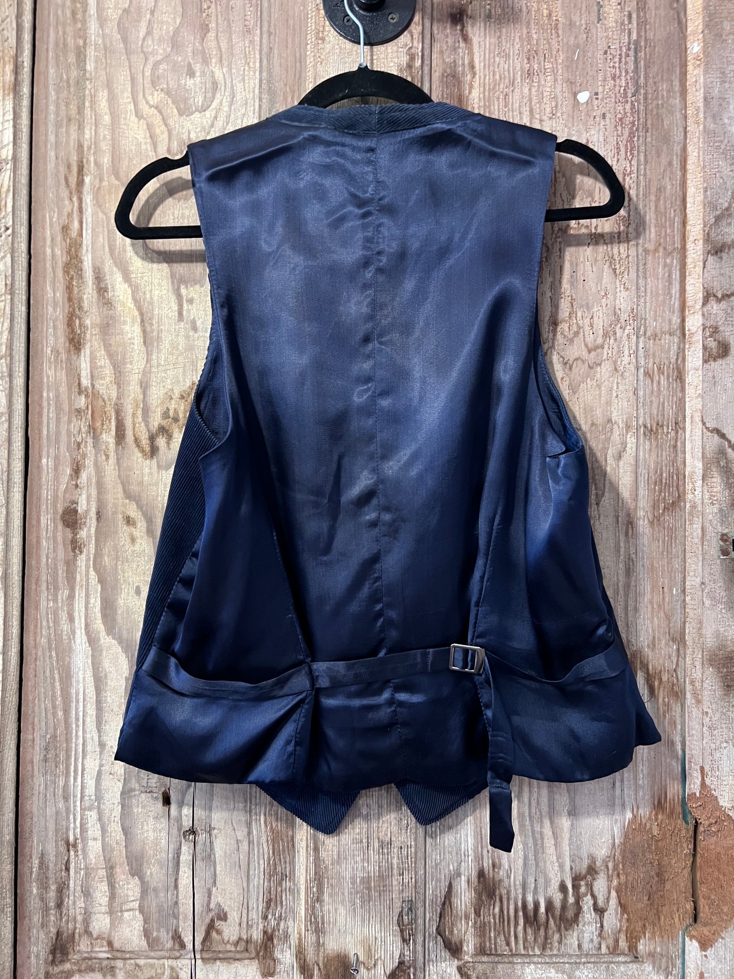 60's/70's Navy Blue Corduroy Vest