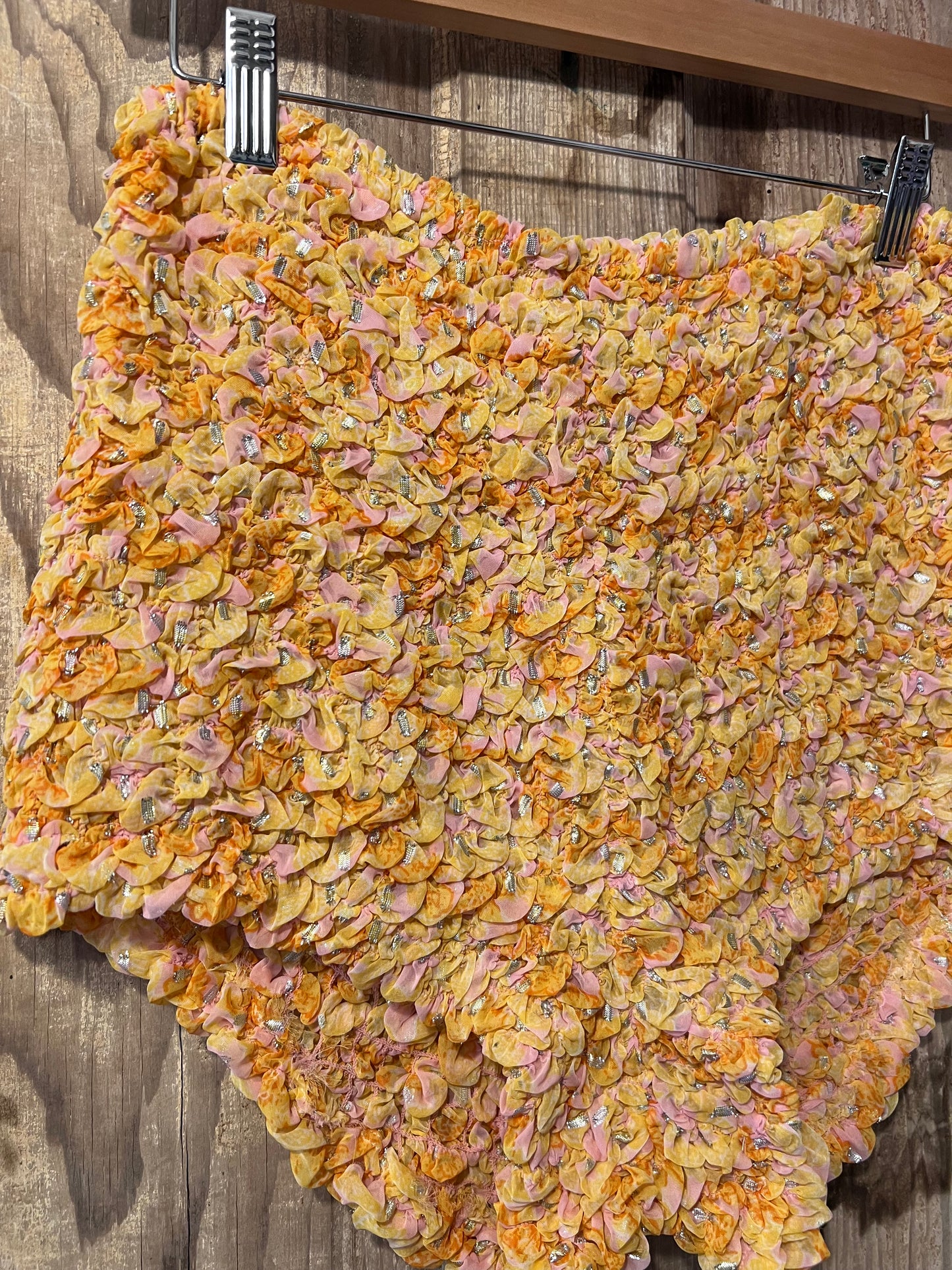 Free People Colorful Ruffle Bloomer Shorts