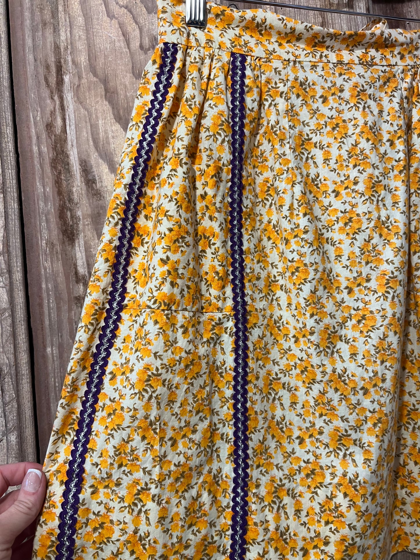 70's Handmade Floral Apron