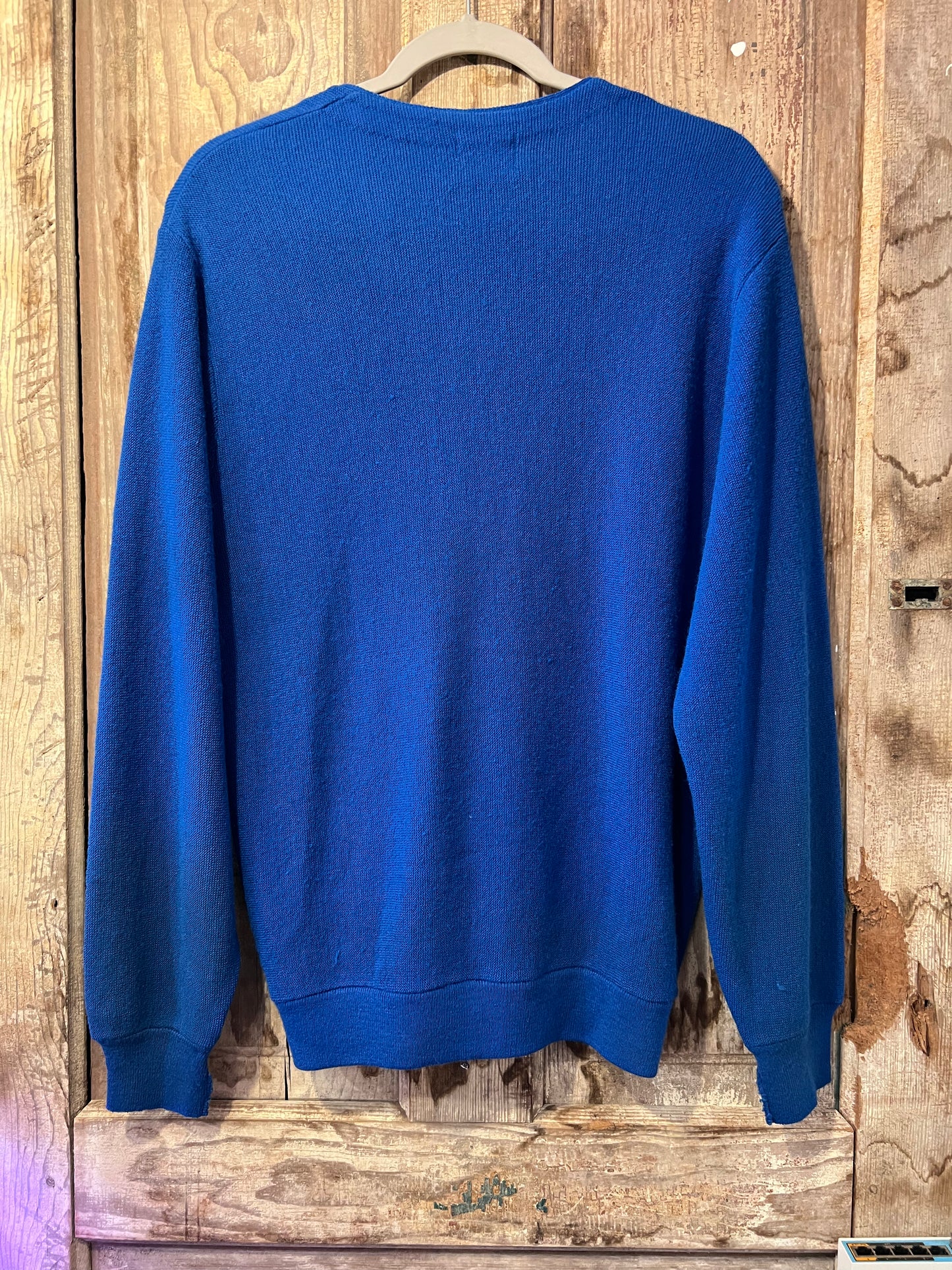 70's Montgomery Ward Blue Knit Cardigan
