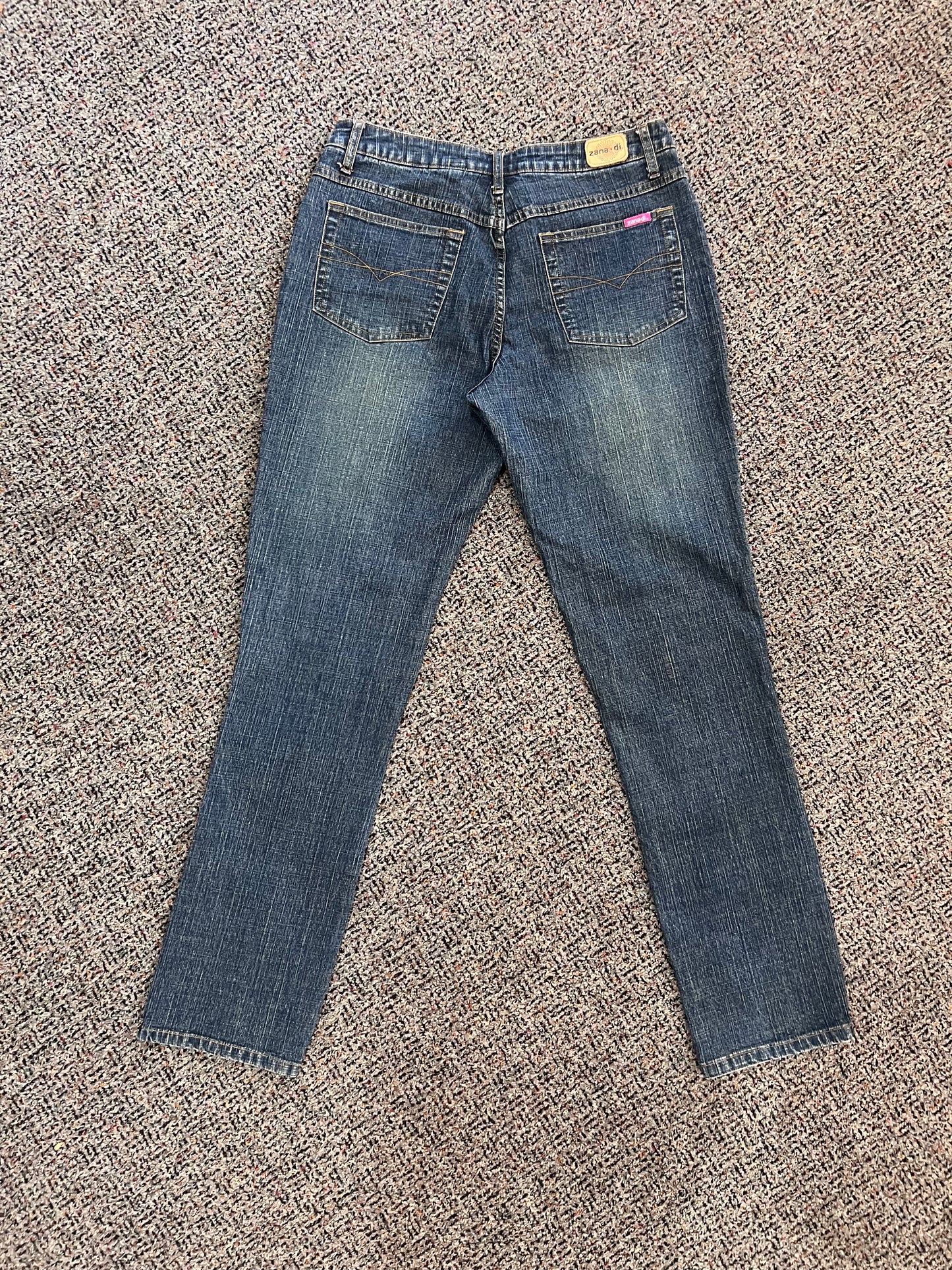 80's/90's Zana Di Two Tone Brown Suede Patchwork Jeans