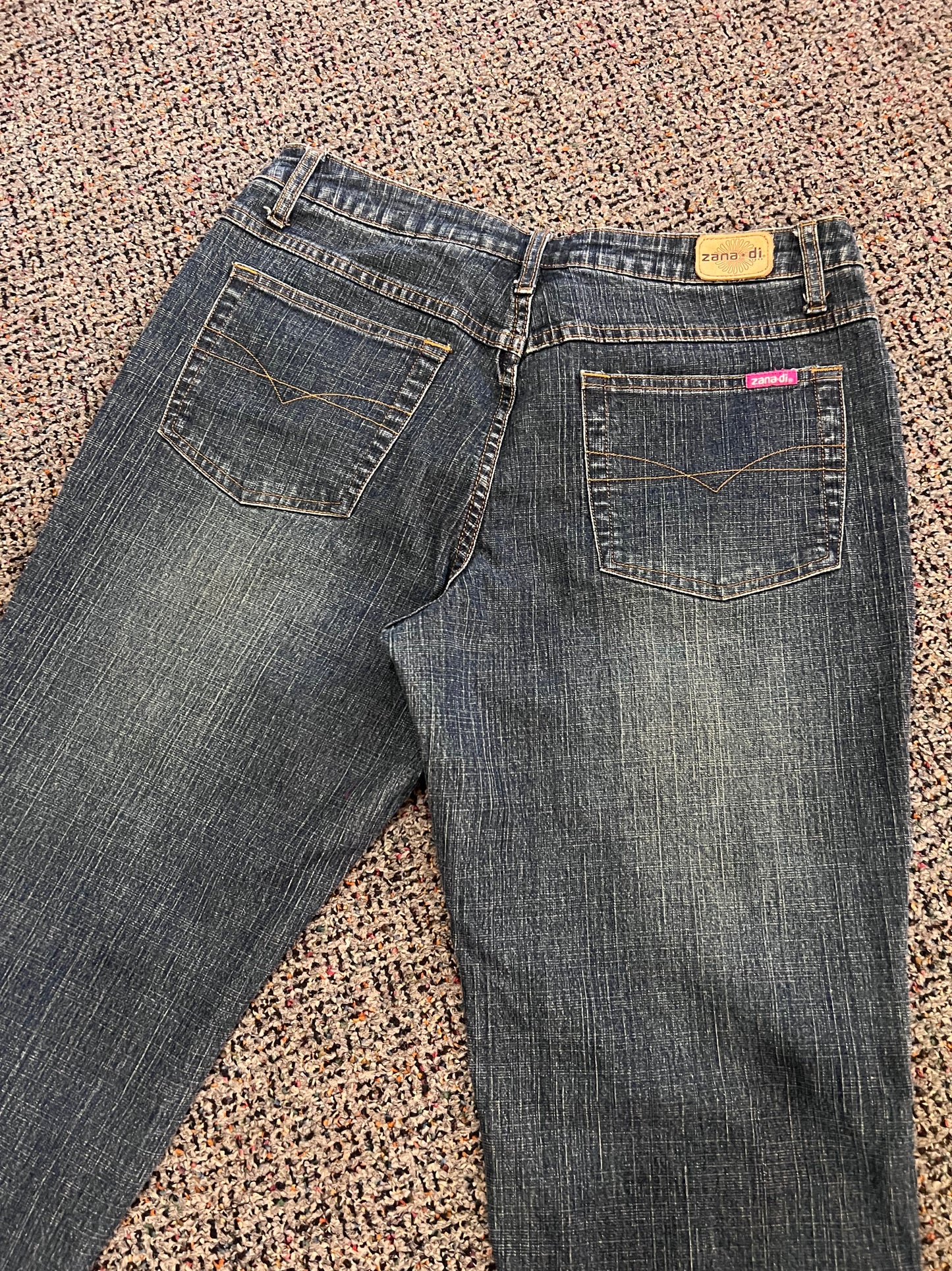 80's/90's Zana Di Two Tone Brown Suede Patchwork Jeans