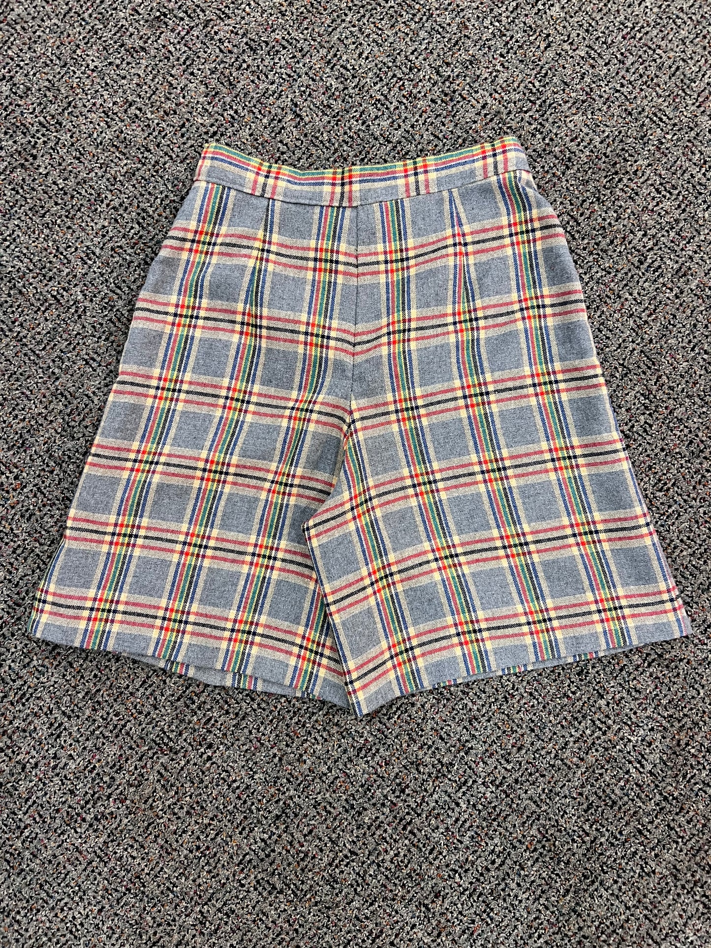 70's Handmade Plaid Shorts